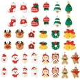 thumbnail image 3 of 40 Pcs/20 Pairs Christmas Resin Charms for Crafts Santa Claus Snowman Pendants Ornaments for Xmas Home Party Decoration Necklace Earring Bracelet Making, 3 of 6
