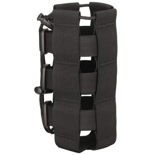 Bolsa de transporte Soidarity para botella de agua con cordón de nailon Negro