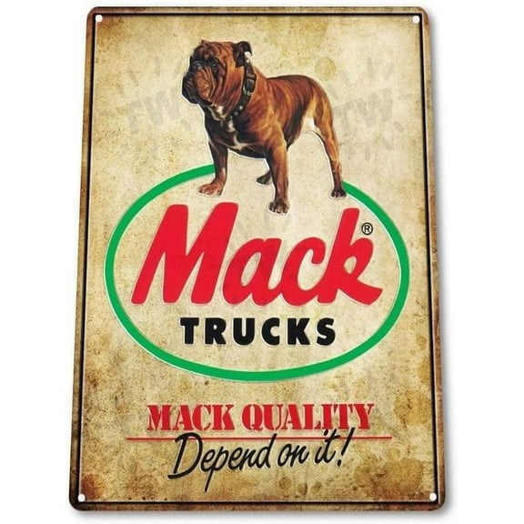 Mack Trucks Auto Garage Vintage Retro Tin Sign Metal Sign TIN Sign 7.8X11.8 INCH