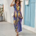 thumbnail image 6 of Vibe Blooming Tulips Sleeveless Dress Female Clothing Dress Women Summer 2025 Dress, 6 of 7