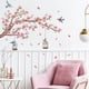 thumbnail image 1 of Calcomanía de pared flor de cerezo pegatinas de pared flores pájaros rosados en rama pegatinas de pared dormitorio sala de estar sofá ventana decoración de la pared, 1 of 6