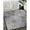 thumbnail image 3 of Ahgly Company Machine Washable Indoor Round Transitional Smokey Gray Area Rugs, 6' Round, 3 of 7