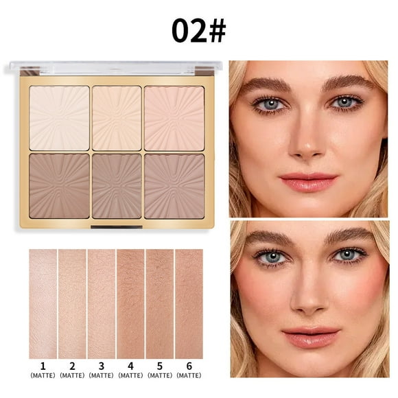 Definer-Contour And Highlight , For Sculpting Facial Features, Blendable Satin Finish Colors, 6 Highly Pigmented Matte Colors For Contouring An