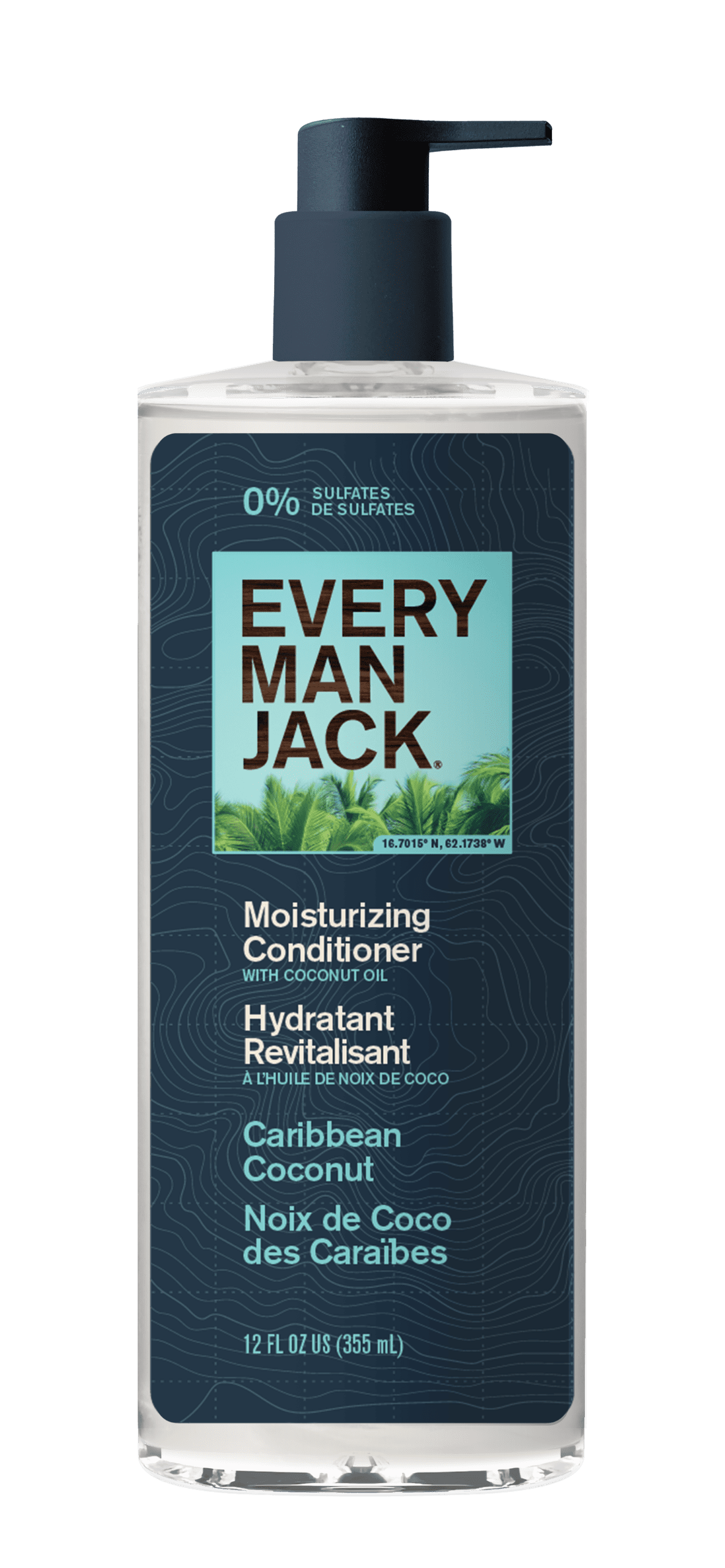 Every Man Jack Moisturizing Conditioner with coconut oil, Caribbean Coconut
