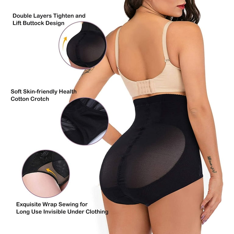 Loday Women High Waist Butt Lifter Panties Slimming Body Shaper Corset  Tummy Control Waist Trainer Compression Underwear(Black, 3XL) 