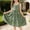 Green, variant on Kids Girls Dress Green Dress Sleeveless Christening Dresses Princess Dress up for Girls 10 Years
