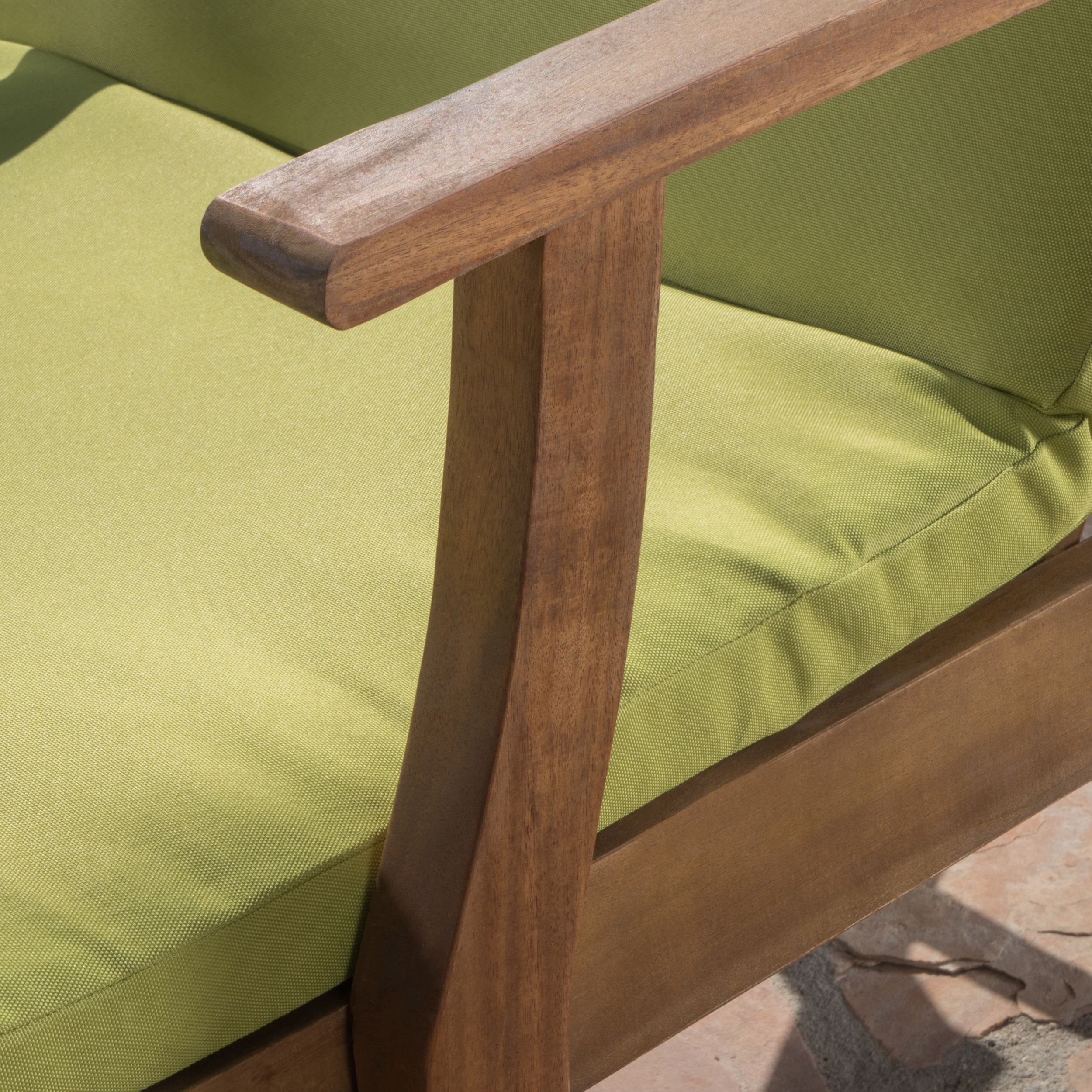 Lilyana Outdoor Water Resistant Chaise Lounge Cushion, Set of 2, Green
