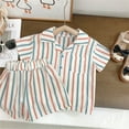 thumbnail image 3 of GYRATEDREAM Kids Boys Suits Summer Short Sleeve Cotton and Linen Ribbed Tank Tops + Shorts Girls Dress Matching Brother Sister Outfits 4 Years-6 Years, 3 of 8