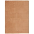 thumbnail image 3 of Safavieh Faux Rabbit Fur David Solid Machine Washable Slip Resistant Area Rug, Brown, 2' x 3', 3 of 13