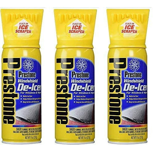Prestone Windshield Deicer 11 oz (AS242) 3 Cans Included