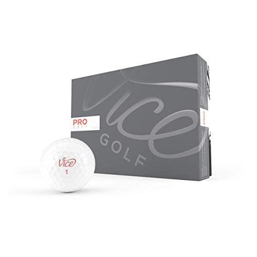 Vice Golf PRO Soft HUE Living Coral 2020 | 12 Golf Balls | Features: 3-Piece cast Urethane, Soft Feel, high Ball Flight Stability | More Colors: Blue Light, Coral | Profile: for Ambitious Golfers