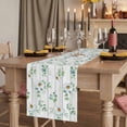 thumbnail image 2 of Table Runners 72 Inches Long Dress Scarves, Daisy Farmhouse Kitchen Table Runner, Coffee Tablerunners, Spring Floral Eucalyptus Leaves Botanical Gray Wood 14x72 Inch, 2 of 9