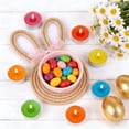 thumbnail image 4 of Easter Table Decorations Flax Saucer Rabbit Shape Rope Coaster Set Natural Khaki 7.08 in x 4.13 in Heat Resistant, 4 of 6