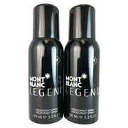 Legend for Men by Mont Blanc 3.3 oz Deodorant Spray (two)