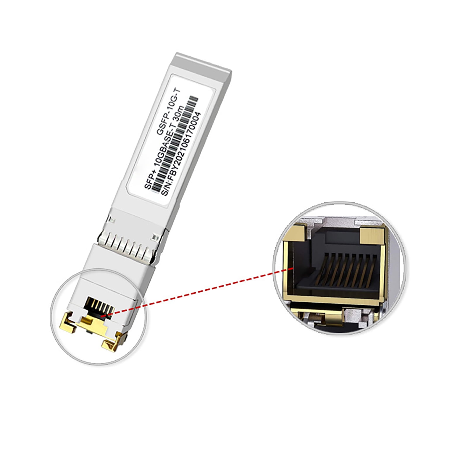Seamless 10Gbps Data Transmission SFP+ to RJ45 Copper Ethernet Adapter for Cisco Switches