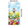 thumbnail image 3 of Hometravel Easter Door Curtain Party Decorations, Festive Hanging Background for Holiday Celebration, Spring Themed Door Cover for Events, Home, and Party Display, 3 of 6