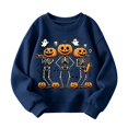 thumbnail image 2 of Gyexs Kids Halloween Sweatshirt Crewneck Pullover, Funny Cool Printed, Trick or Treat Apparel, 2 of 4