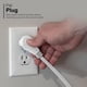 thumbnail image 4 of GE 69869 - Cable de extensión Plano de 3 tomacorrientes con múltiples tomacorrientes, Extensor de Sa, 4 of 6