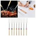 thumbnail image 4 of 10 Pack Extendable Corn Roasting Sticks Set - 32 Inch Barbecue Skewers with Bag for Camping, Hot Dogs and S'mores Preparation - Beige2, 4 of 4