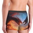 thumbnail image 5 of Balery Red And Blue Fire Cloud Dragon Men's Boxer Briefs, Soft and Breathable Cotton Underwear with nylon Waistband-Medium, 5 of 9