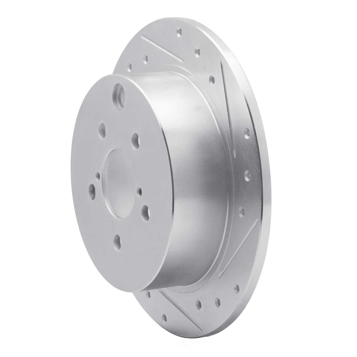 Dynamic Friction Company 631-13025R DFC Brake Rotor - Drilled And Slotted - Silver