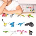 thumbnail image 4 of Figuras de pájaros de simulación Macarena estatuilla de animales decoración escritorio jardín patio césped x12, 4 of 6