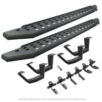 Go Rhino 6940488020PC RB20 Running Boards with Mounting Brackets, 2 Pairs Drop Steps Kit For 19-24 GMC, Chevrolet Fits select: 2019-2023 CHEVROLET SILVERADO, 2019-2023 GMC SIERRA