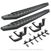 Go Rhino 6945067320PC RB20 Running Boards with Mounting Brackets, 2 Pairs Drop Steps Kit For Jeep 18-24 Wrangler