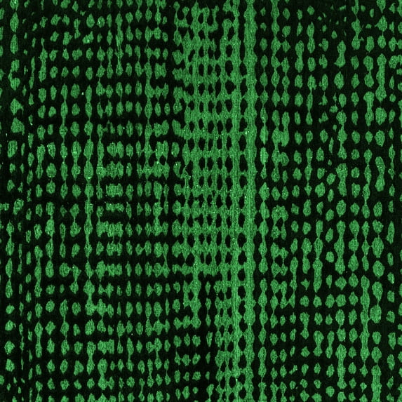 Ahgly Company Indoor Square Abstract Green Modern Area Rugs, 5' Square