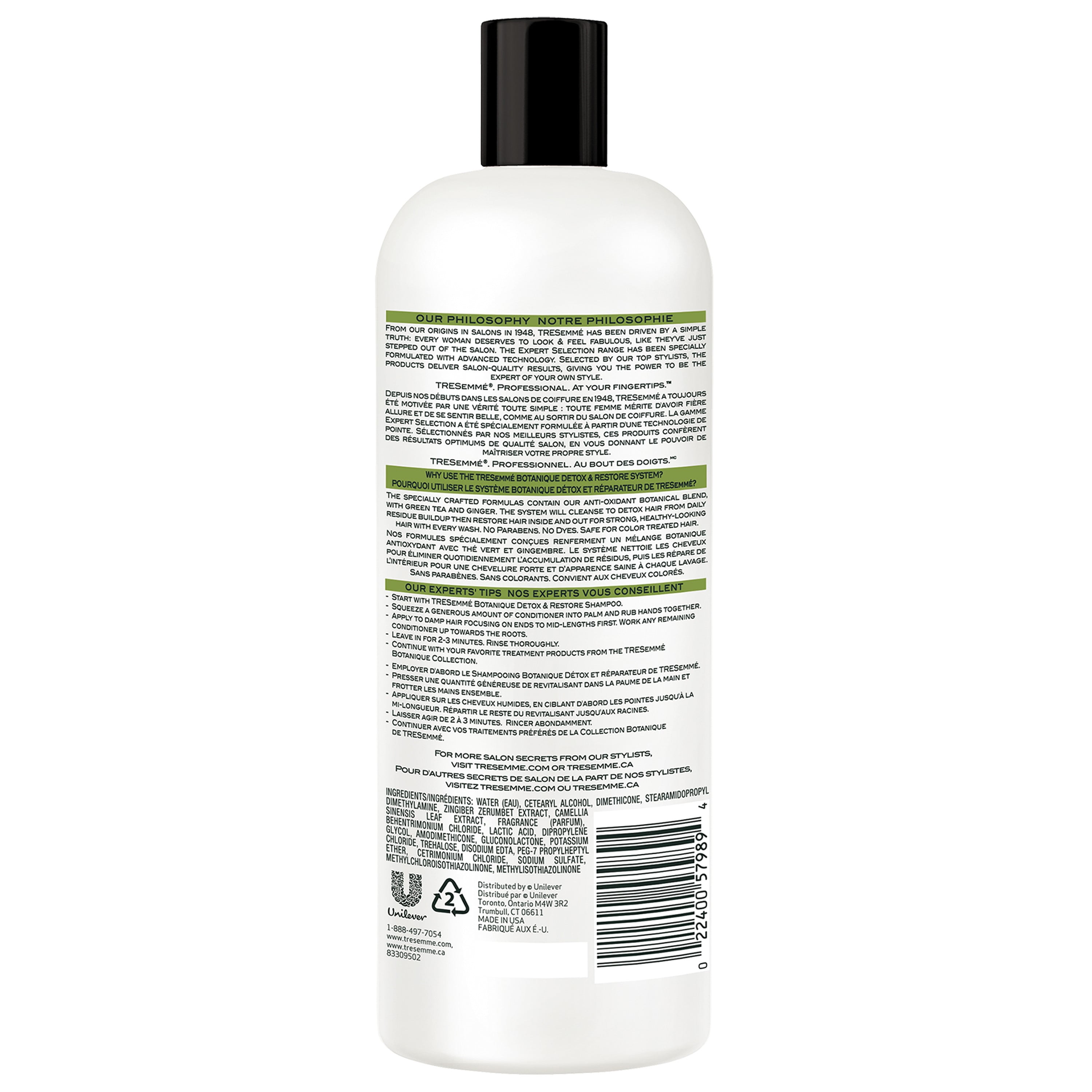 Tresemme Expert Selection Botanique Detox And Restore Conditioner