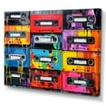 thumbnail image 2 of Designart "Cassette Tapes Retro flow II" Music Canvas Wall Art, 2 of 5