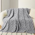 thumbnail image 4 of Clearance Under $5!Yyuenw Ultra Soft Fleece Blanket 3D Checkered Lightweight Bed Blanket All Season Use Throw Blanket for Sofa Bedroom Living Room, 4 of 5