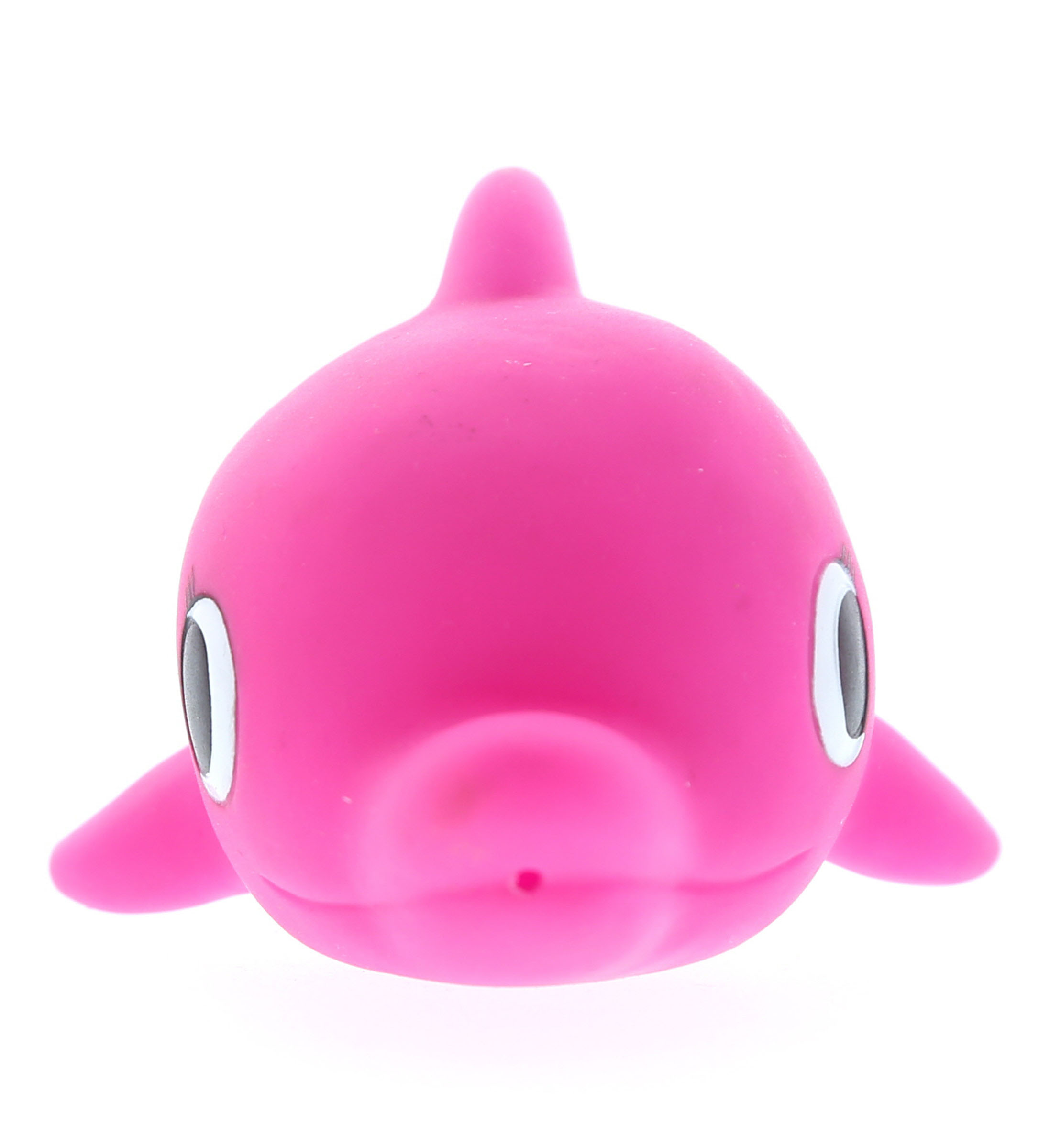 Dollibu Dolphin Rubber Bath Toy Squirter Fuchsia Bath Buddy Fun Floater Animal Collection 4.5' Affordable Gift for Babies Safe For All NO Age Restrictions Bath Time / Pool Toy Water Party Giveaways