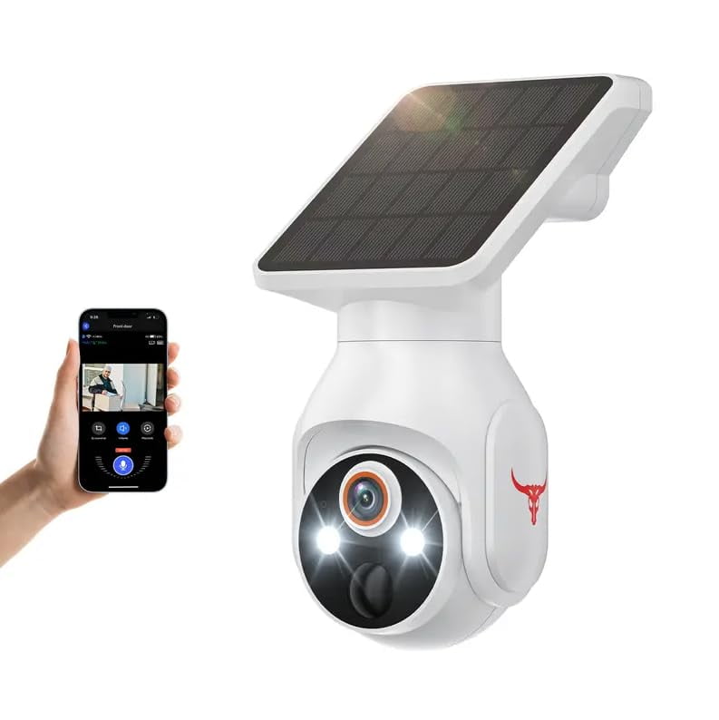 ESCAM Solar Powered 3MP Security Camera, Outdoor, Waterproof