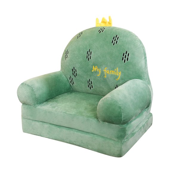 Kids Sofa Cushion Plush Foldable Backrest Armchair 2 In 1 Kids Couches and Sofas Fold out Cute Cartoon Lazy Sofa For Living Room Bedroom Yak Gear Seat