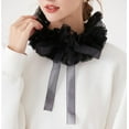 thumbnail image 2 of YooGuoGuo Vintage Lace Ruffled Multi-layer Detachable Collar Victorian Edwardian White Costume Neck Collar Unisex, 2 of 9