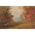 thumbnail image 3 of Frederic Edwin Church 14x11 Black Modern Framed Museum Art Print Titled - Woodland Scene in Autumn (Hudson, New York or Maine) (1860-70), 3 of 5