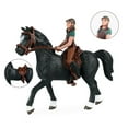 thumbnail image 1 of Caballo con Estatua desmontable Competición Colección Miniatura Vivid CUTICAT Juego de figuritas de caballos, 1 of 8