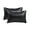 Black, variant on Gracie Mills Satin Pillowcase Set 2-Piece Smooth Luxury Silky Comfort GRACE-11969