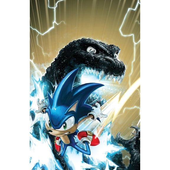 Sonic the Hedgehog X Godzilla #1I VF ; IDW Comic Book