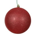 thumbnail image 1 of Vickerman 15.75" Red Glitter Ball Christmas Ornament, 1 of 4