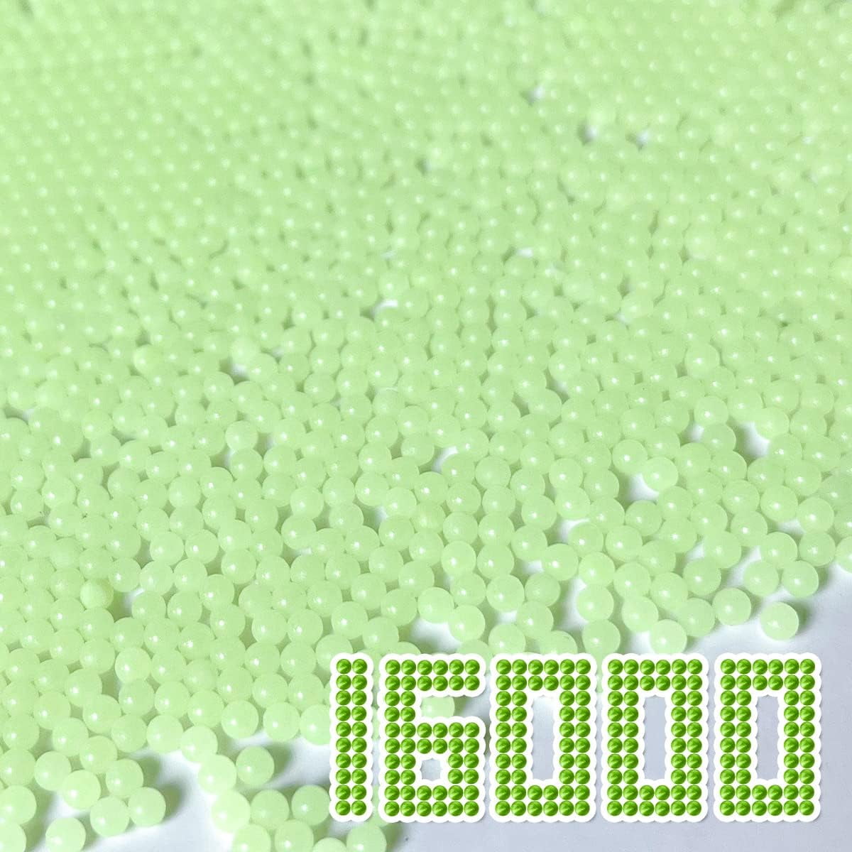 Gel Ball Blaster Ammo Glow in The Dark, Splatter Ball Gun Refill Ammo,1 Bottle, 16000pcs Luminous Gel Balls, 7-8mm Water Beads, Compatible for Orby Gun, for Ages 14+