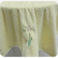 thumbnail image 6 of Bath Towel With Tulip Embroidery Coral Velvet Towel Towel Cover Towel Baby And Children's Soft Absorbent Flower For Home Use - Pink - Towel*1+Bath Towel*1, 6 of 7