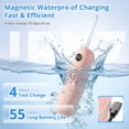 thumbnail image 3 of Wireless water flosser dental cleaner, 100 modes (20-150 variable pressure), portable electric flosser, for dental cleaning and flossing, 7 waterproof, 250 floss picks, suitable for adults and those, 3 of 4