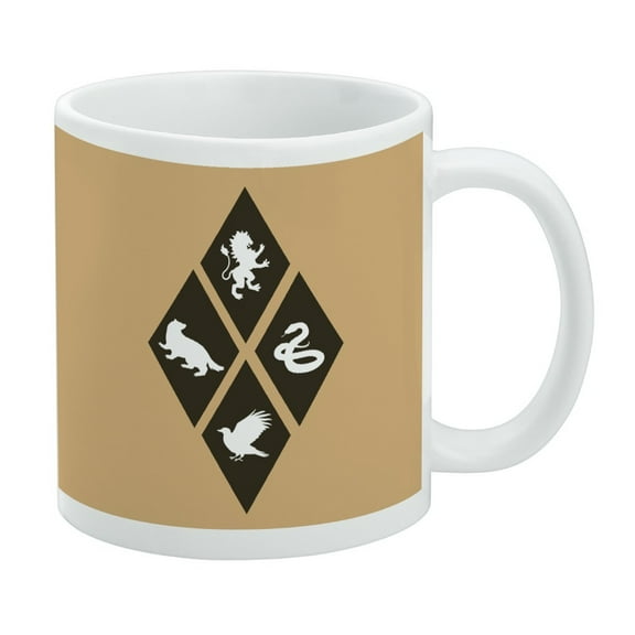 Harry Potter House Diamonds White Mug