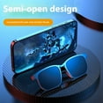 thumbnail image 3 of Lunettes d'Appel Intelligentes Bluetooth 5.0, Musique d'Accompagnement, Autonomie de Batterie Longue Durée, Étanches et Anti-Transpiration, protection Oculaire Saine, Noir, 3 of 20