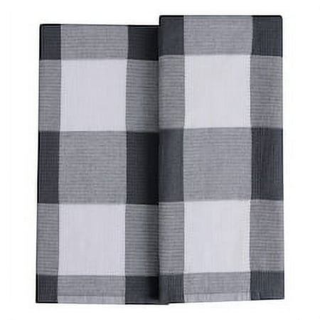 BH&G Grey Waffle Towels 8 pk