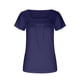 thumbnail image 4 of Fiudx Ofertas Relámpago Moda de Mujer Color Vendido Cuello En V Bajo La Cintura Cómoda Camiseta Suelta Blusa de Manga Corta Tops Casuales, 4 of 4