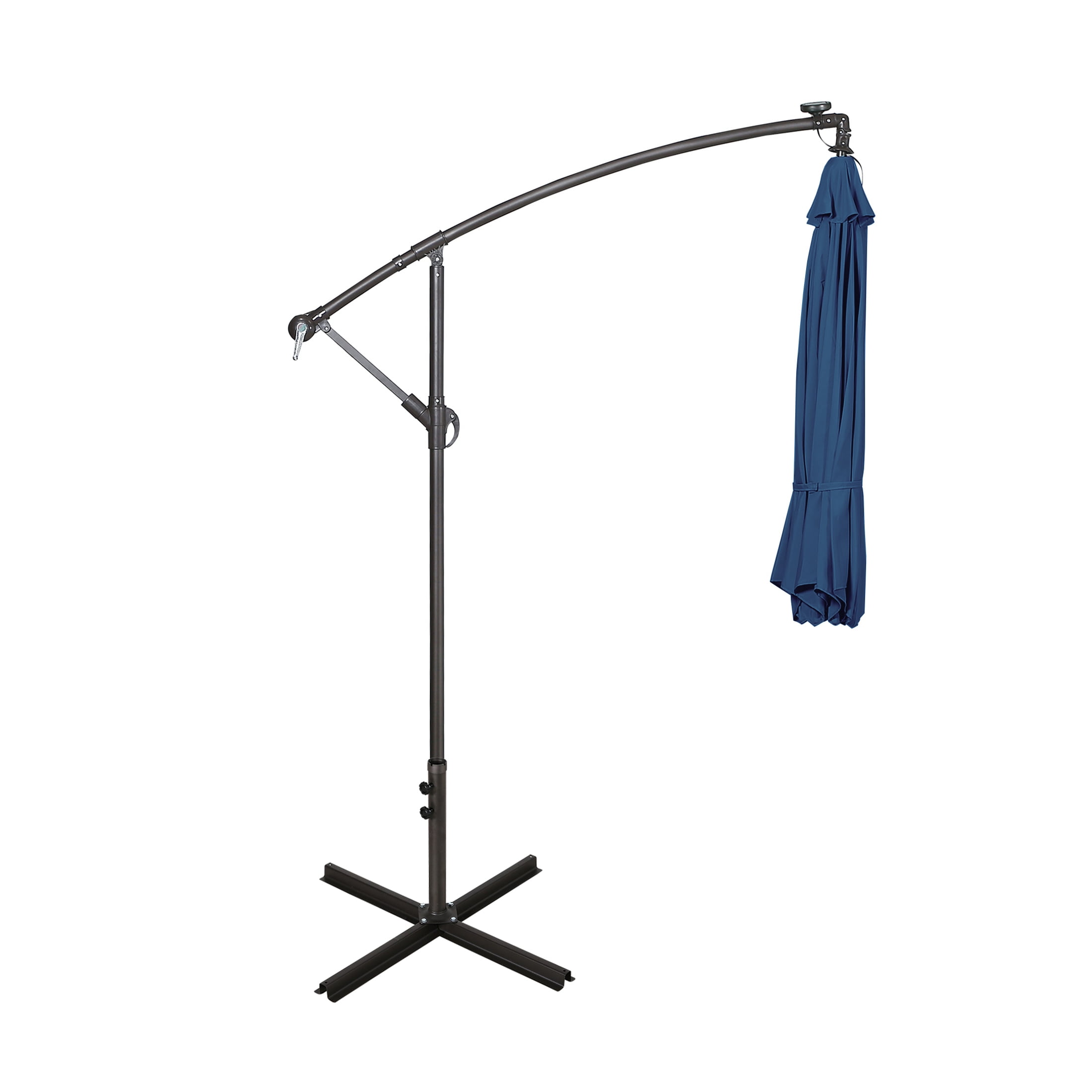Westin Outdoor 94" Navy Blue Solid Print Octagon Offset and Cantilever Patio Umbrella