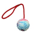 thumbnail image 3 of Juguete para mascotas con forma de pelota y nudo de cuerda, divertido, educativo, resistente a las mordeduras, juguete interactivo para limpiar molares de perros, 3 of 5